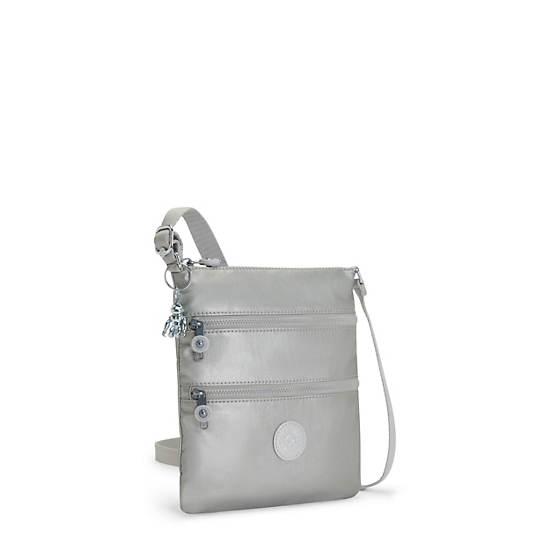 Kipling Keiko Metallic Crossbody Mini Väska Silver | SE 1882FD